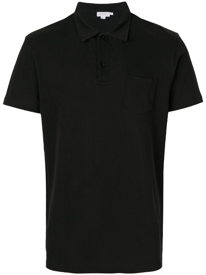 Sunspel Riviera Polo Shirt - Black