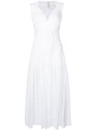 Ermanno Scervino Palm Trees Appliquée Dress - White