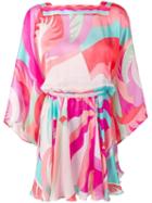 Emilio Pucci Acapulco Print Silk Beach Dress - Pink