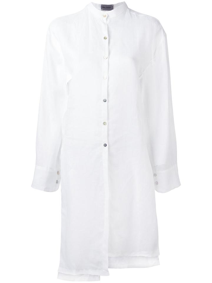 Balossa White Shirt - Long Wide Sleeve Shirt - Women - Linen/flax - 40, Linen/flax