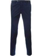Pt01 Slim Chino Trousers, Men's, Size: 46, Blue, Cotton/spandex/elastane