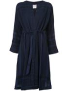 Cecilie Copenhagen - Kimono Dress - Women - Cotton - 1, Blue, Cotton