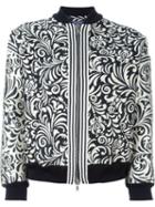 Emanuel Ungaro Floral Jacquard Bomber Jacket