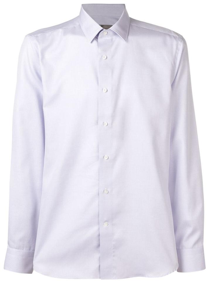 Canali Geometric Printed Shirt - Purple