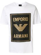 Emporio Armani Front Logo Print T-shirt - White