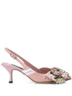 Dolce & Gabbana Floral Pumps - Pink