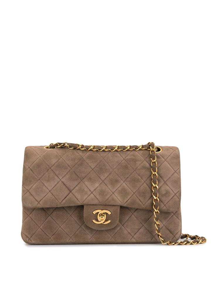 Chanel Pre-owned 1992 Cc Flap Shoulder Bag - Brown