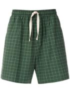 Osklen Checked Print Shorts - Green