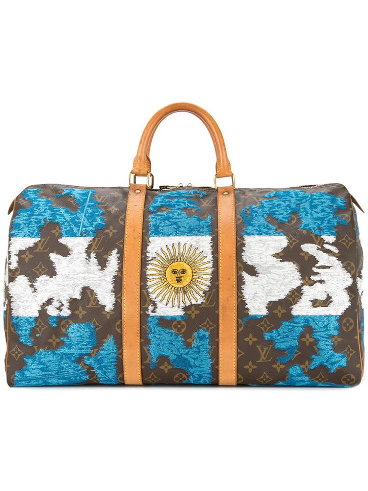 Jay Ahr Argentina Flag Keepall - Multicolour