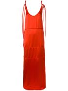 Ports 1961 Tie Strap Maxi Shift Dress - Red