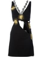 Fausto Puglisi Ornament Strap Cut Out Dress