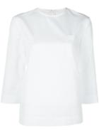 Maison Margiela Strap Detail Top, Women's, Size: 46, White, Cotton