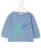 Stella Mccartney Kids - Crocodile Print Sweatshirt - Kids - Cotton - 18 Mth, Blue