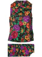 Comme Des Garçons Pre-owned 2d Floral Ensemble Two Piece - Multicolour