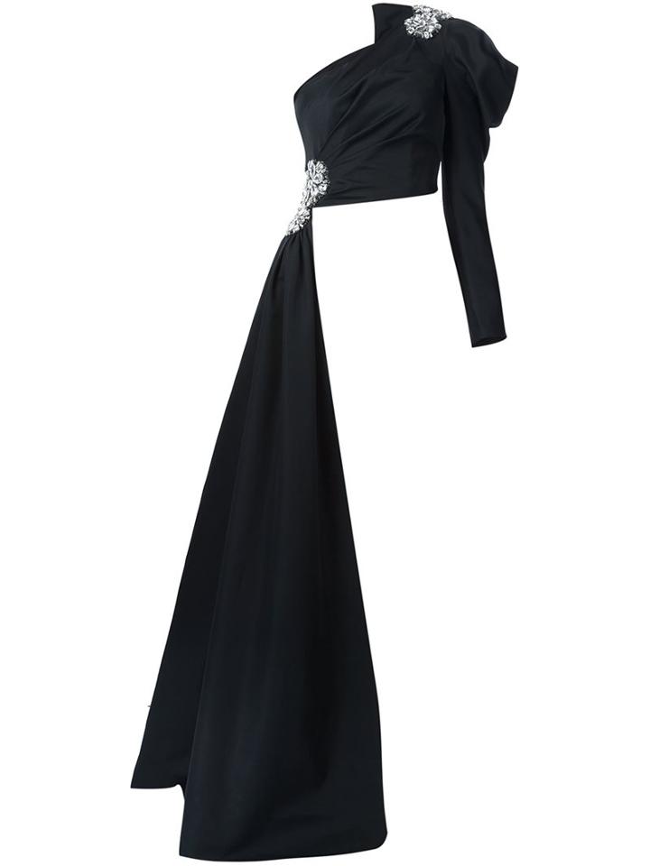 Moschino Crystal Embellished Asymmetric Blouse