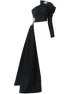 Moschino Crystal Embellished Asymmetric Blouse