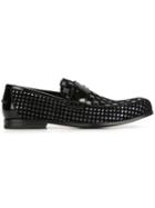 Jimmy Choo Darblay Loafers, Men's, Size: 43, Black, Calf Leather/leather/velvet