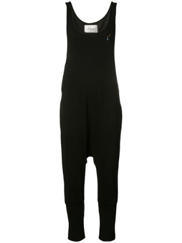 L'equip - Drop-crotch Tank Jumpsuit - Women - Cotton - M, Black, Cotton