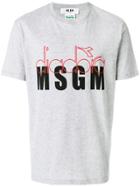 Msgm Msgm X Diadora Branded T-shirt - Grey