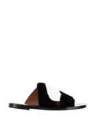 Proenza Schouler Two-tone Flat Sandals - Black