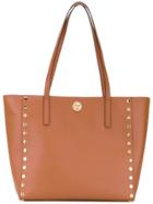 Michael Michael Kors Rivington Studded Tote Bag - Brown