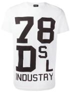 Diesel Printed Motif T-shirt, Men's, Size: Xxl, White, Cotton