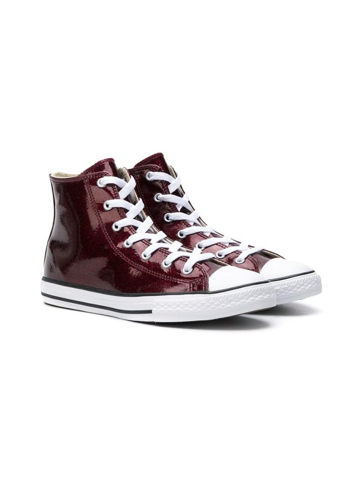 Converse Chuck Taylor Vinyl Hi-tops - Red