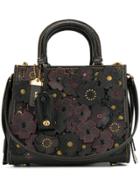 Coach Rogue 25 Tea Roses Bag - Black