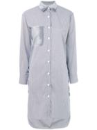 Roberts Wood Striped Shirt Dress - Blue