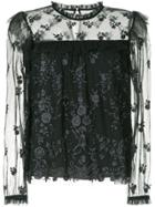 Needle & Thread Longsleeved Tulle Dress - Black