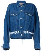 G.v.g.v. - Denim Shoe Lace Up Jacket - Women - Cotton - 36, Blue, Cotton