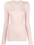 Victoria Beckham Classic Fitted Sweater - Pink & Purple