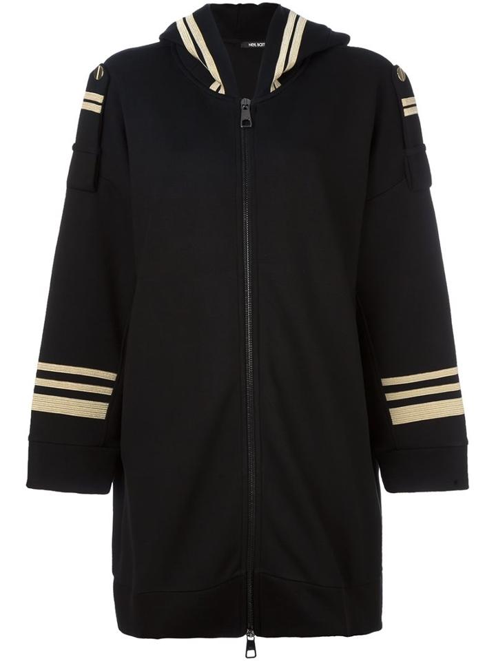 Neil Barrett Zipped Hooded Coat