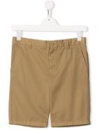 Burberry Kids Teen Cotton Chino Shorts - Neutrals
