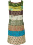 Jean Paul Gaultier Vintage Striped Printed Dress - Green