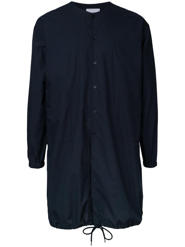 Factotum Long Plain Shirt, Men's, Size: 46, Blue, Cotton