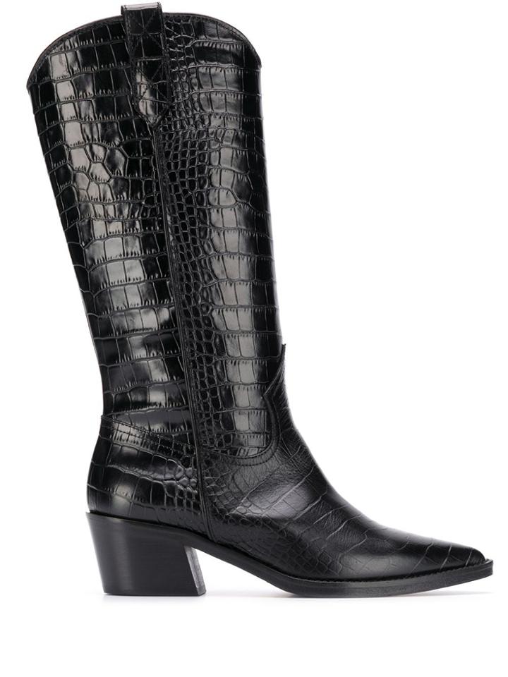 Via Roma 15 Via Roma 15 3225cocco Nero Leather/fur/exotic
