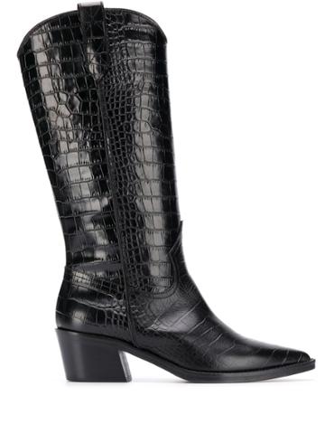 Via Roma 15 Via Roma 15 3225cocco Nero Leather/fur/exotic