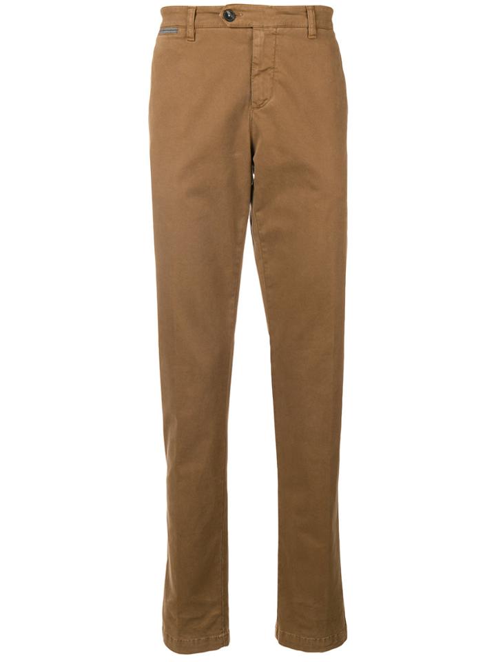 Eleventy Slim Trousers - Brown