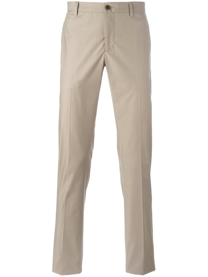 Etro Classic Chinos, Men's, Size: 50, Nude/neutrals, Cotton/spandex/elastane