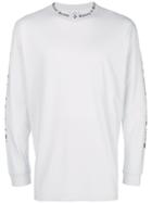 Marcelo Burlon County Of Milan Printed-trim Sweatshirt - Grey
