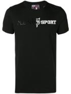 Plein Sport Contrast Logo T-shirt - Black