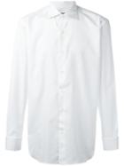 Canali Poplin Formal Shirt, Men's, Size: 40, White, Cotton