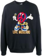 Love Moschino Branded Sweatshirt - Blue