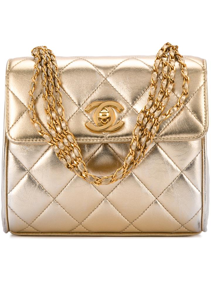 Chanel Vintage Mini Hand Bag - Metallic