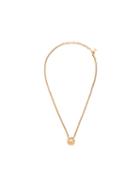 Chanel Vintage Chain Cut Out Ball Necklace, Women's, Metallic