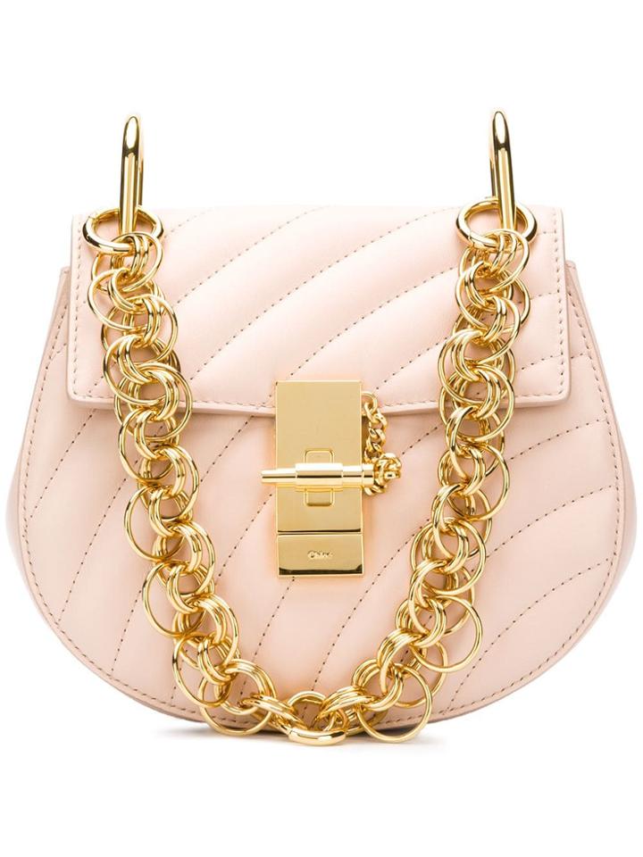 Chloé Drew Bijou Mini Shoulder Bag - Pink & Purple