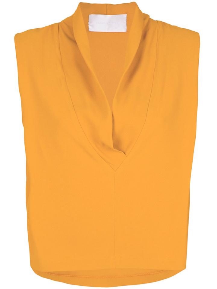 Lilly Sarti V-neck Top - Yellow & Orange