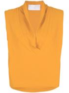 Lilly Sarti V-neck Top - Yellow & Orange
