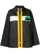 Miu Miu Contrast Zip Jacket - Black